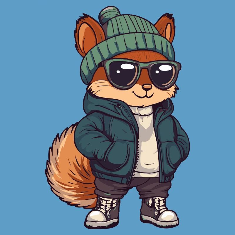 Squirrel Winter Comic