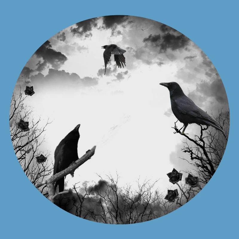 Gothic, crows, ravens