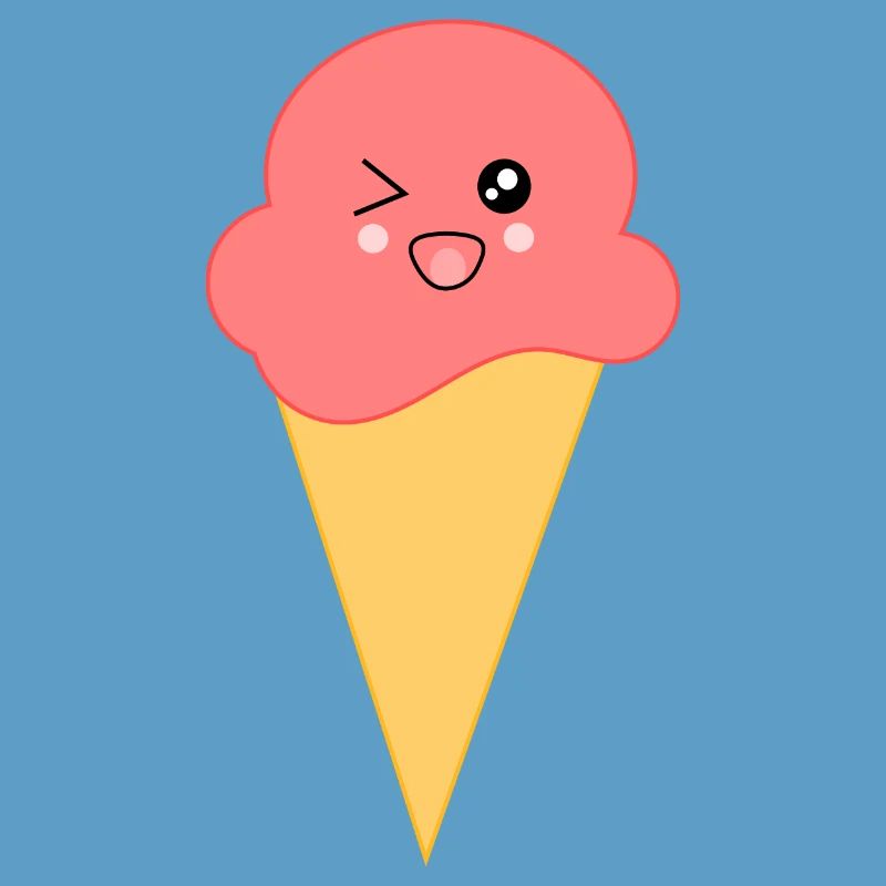 Eis Eiscreme Erdbeereis