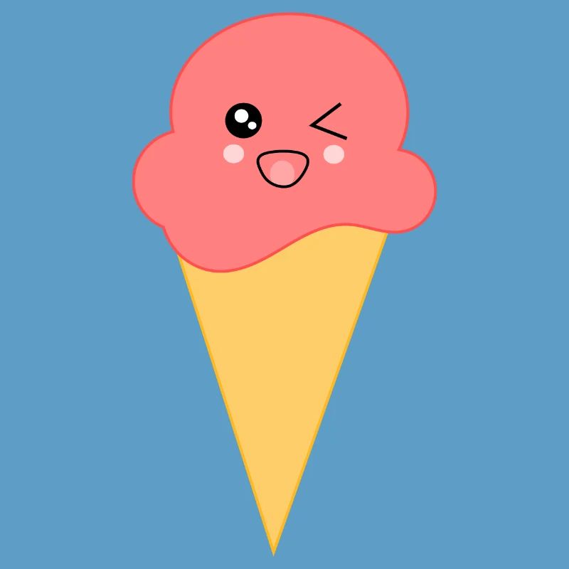 Eis Eiscreme Erdbeereis