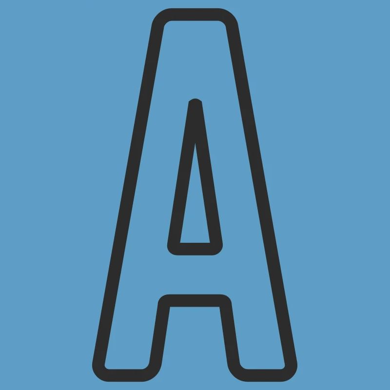 Buchstabe A Typodesign 