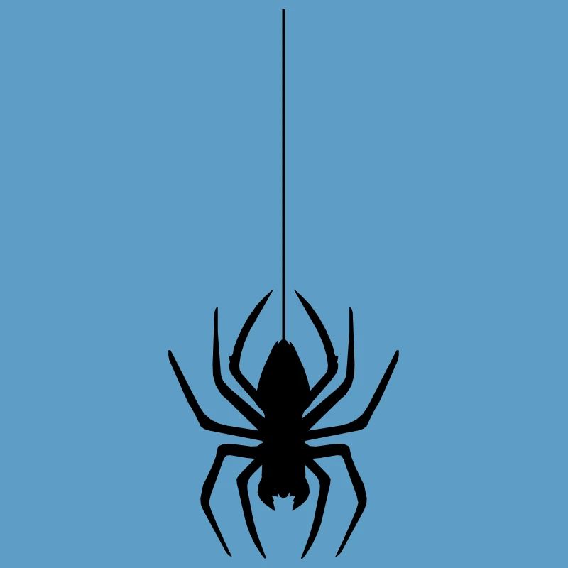 abseil thread spider web spider logo design disgust