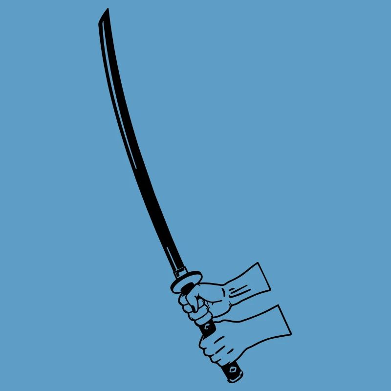 Samurai Busihdo katana with two hands