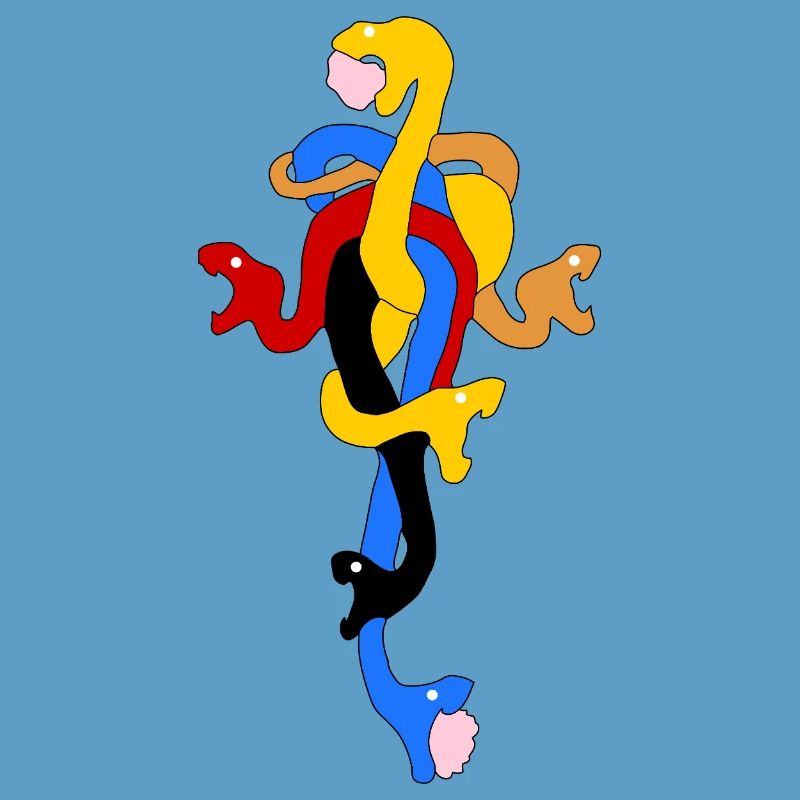 Snake Bow in Stylized Colors