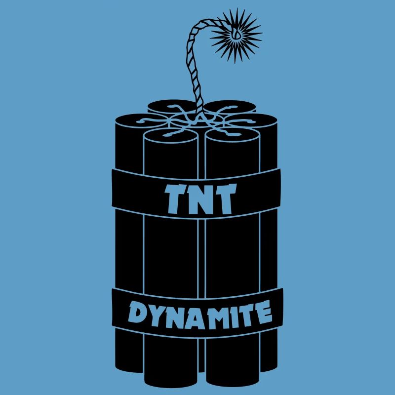 Seven burning dynamite sticks