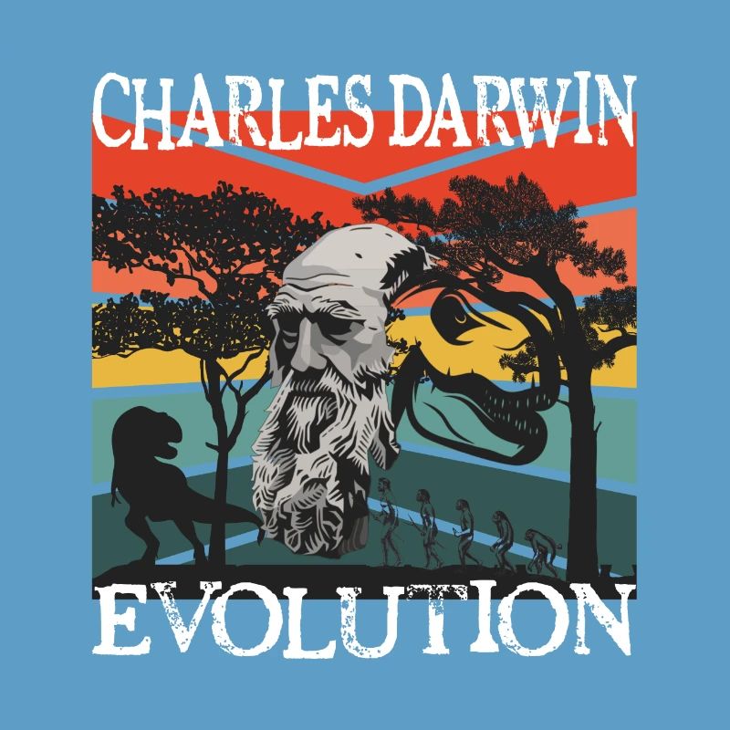 Charles Darwin Evolution textile Geschenkidee