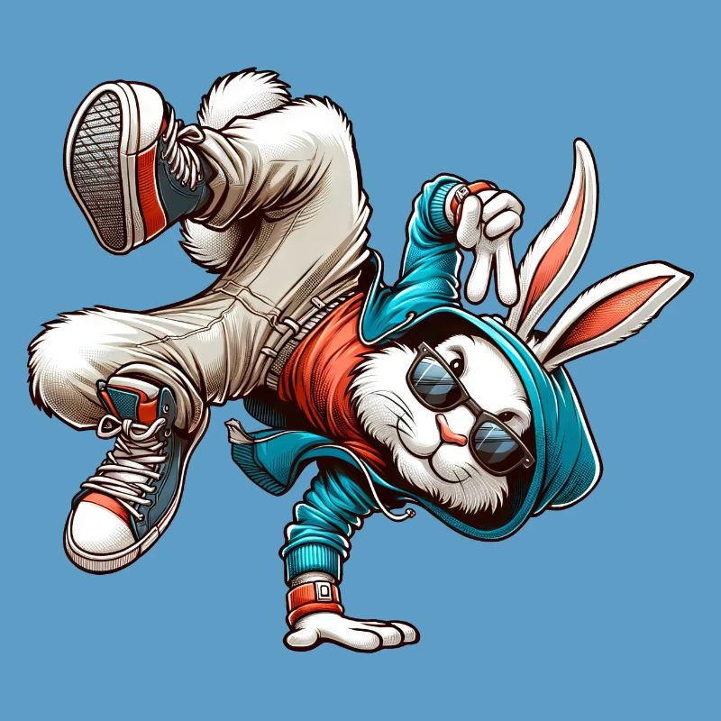 Easter Easter Bunny Dancing Breakdance