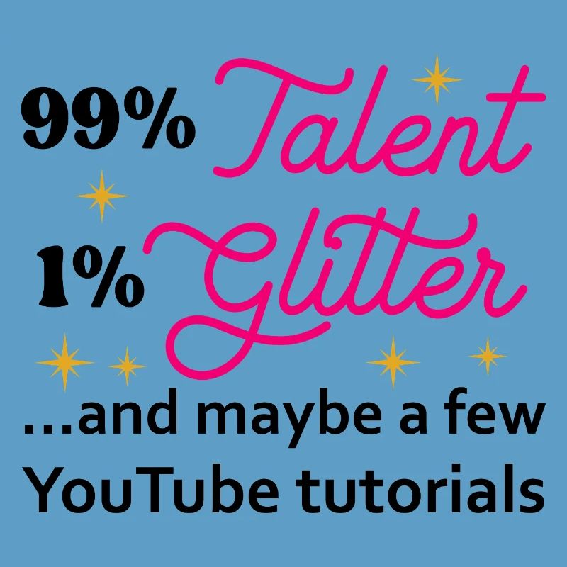 Talent Glitter Étoiles Script