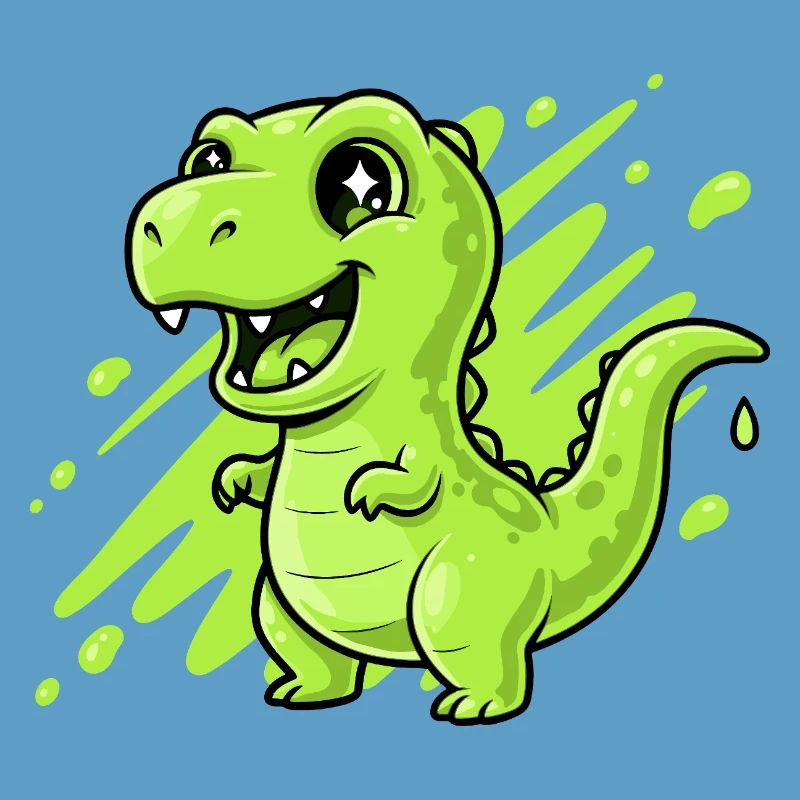 Comic Dino Slime Vert