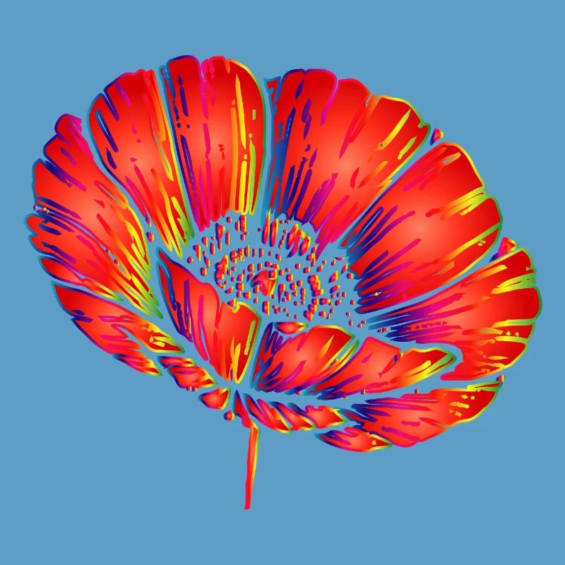 Pop Art néon Pop Art Décor Fleur Couleur