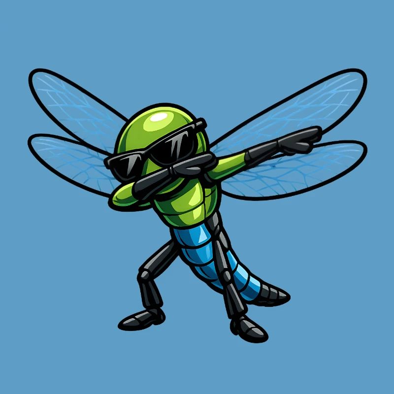 Dabbing Dragonfly