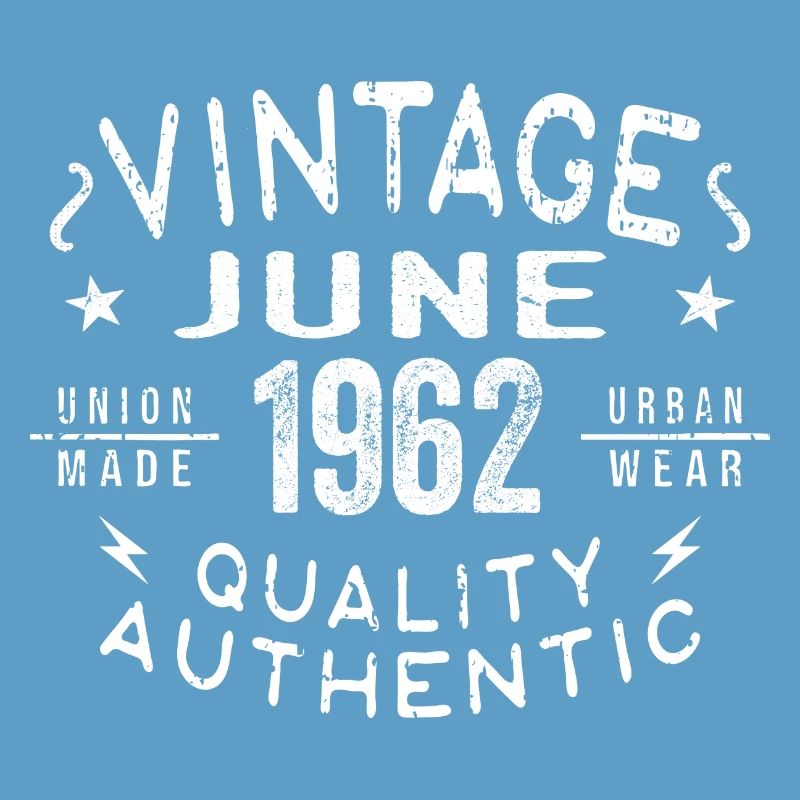 1962 Juni 1962 Jahrestag Juni 1962 Juni Geburtstag