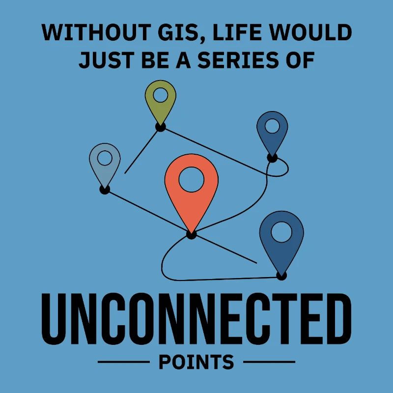 GIS Unconnected Points Map Data Analysis