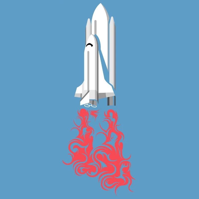 Rocket launch space symbol outer space icon logo