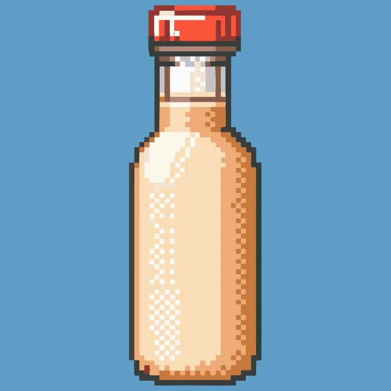 Bouteille de potion Pixel Art Vintage