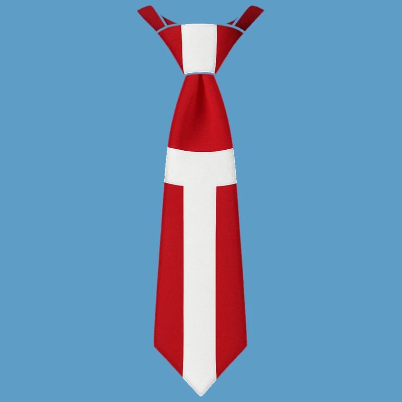Cravate Danemark – Conception du drapeau