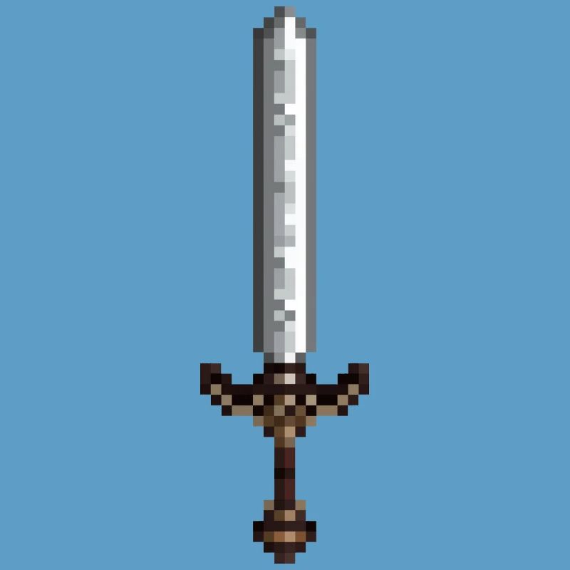 Épée pixel art style rétro 8 bit