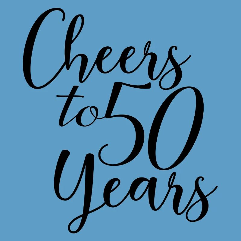 Cheers To 50 Years - Geburtstags- oder Jubiläumsgeschenk