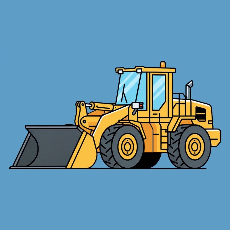 Machine de construction à chargeuse sur pneus