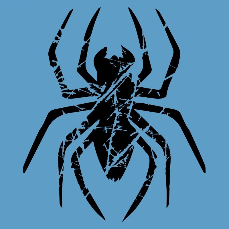kratzer risse spinne logo design ekelig horror hal
