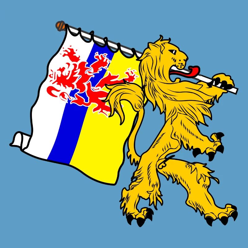 Lion avec drapeau Limbourg le drapeau limbourg