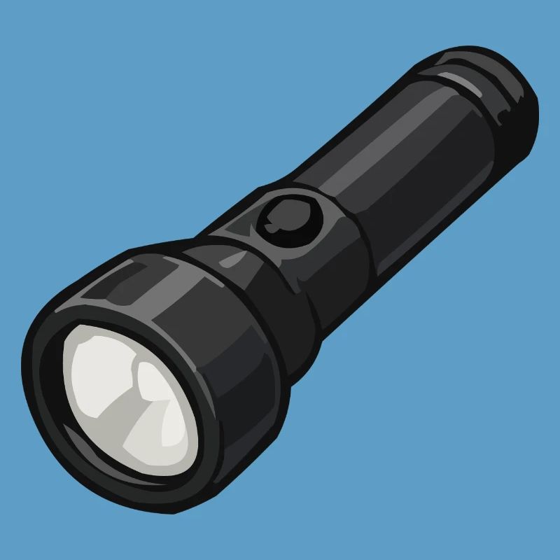 Illustration de lampe torche compacte