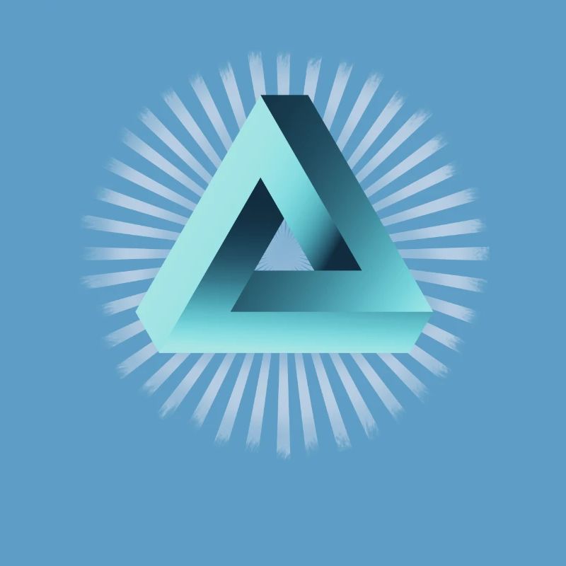 illusion illuminati triangle pyramid nerd math