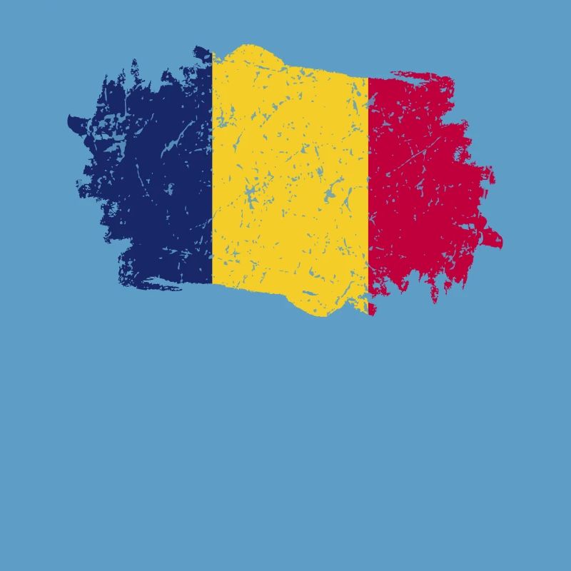 Drapeau du Tchad Grunge Drapeau du Tchad