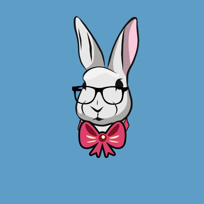 Cute Easter Rabbit Fly