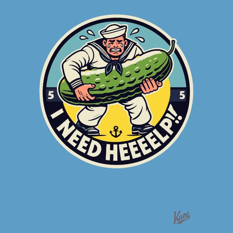 Sweating sailor needs help with the cucumber
