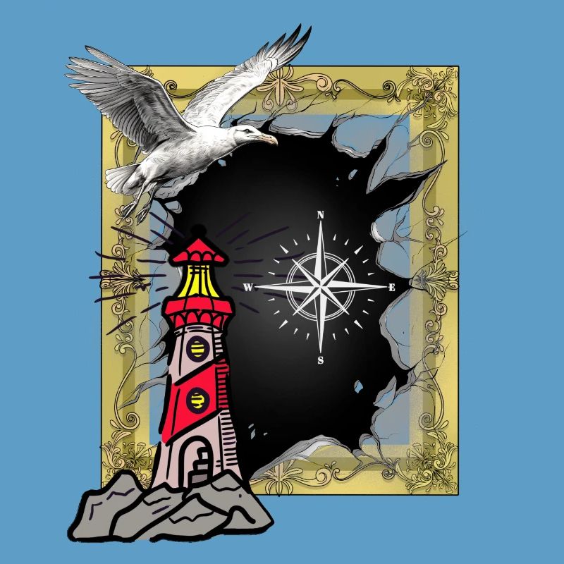 Maritim Leuchtturm Möwe Möwen