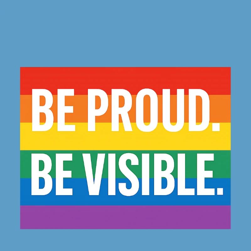 Regenbogen Pride Statement Design
