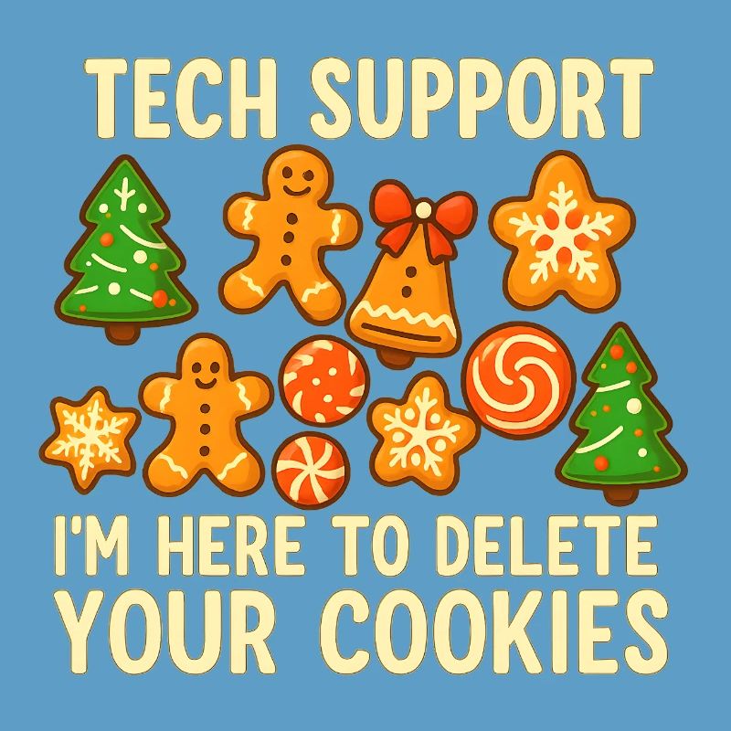 Support technique Cookie Noël Mème