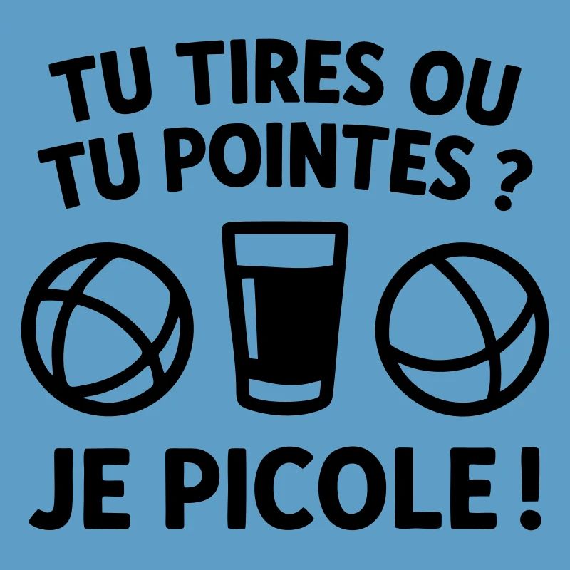 Du schießt oder du zeigst, ich trinke Humor-Petanque