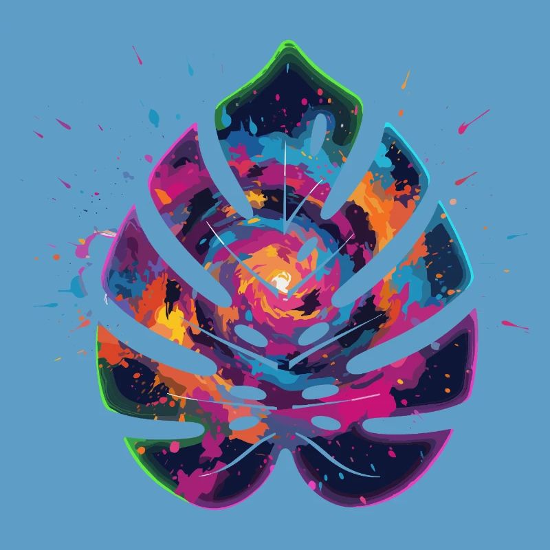 Conception de la feuille d’explosion de couleur