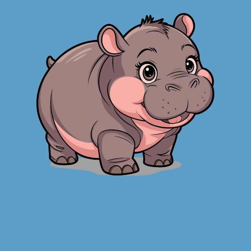 Moo Deng Nilpferd Hippopotame