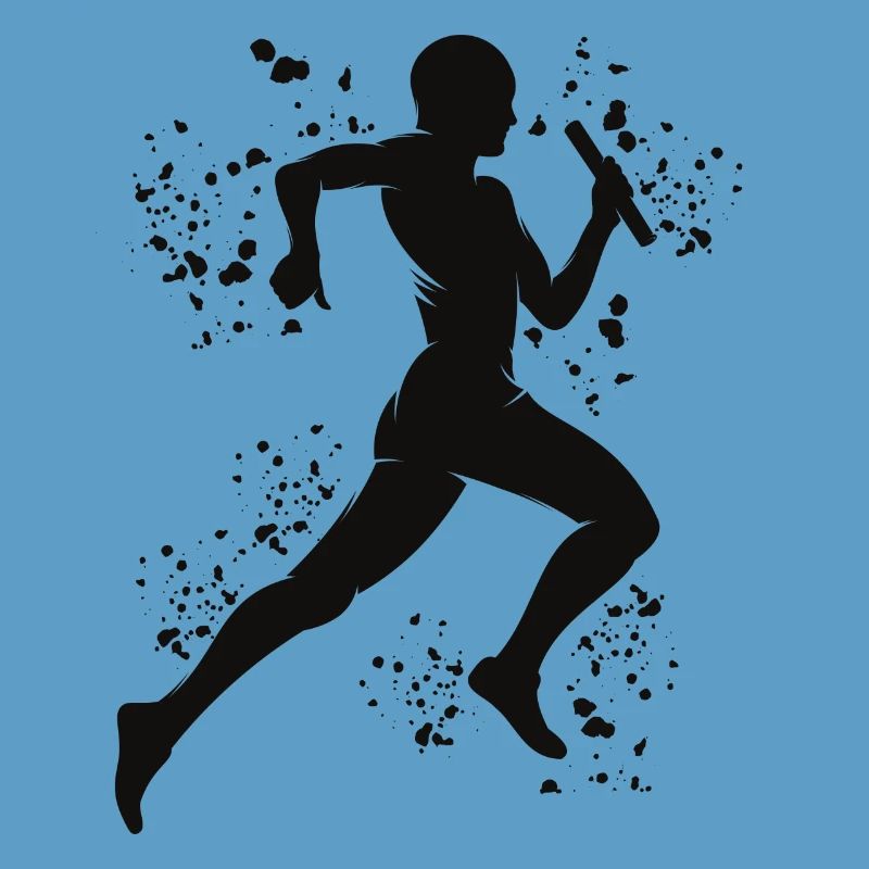 Coureur de relais, Course de relais, Course de relais, Course de relais