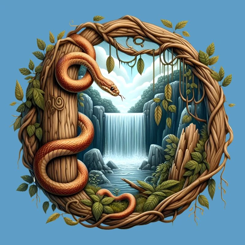 Queue in front of waterfall