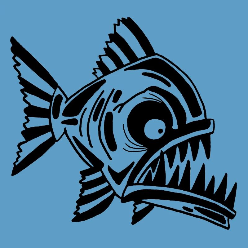 Carnivorous black fish