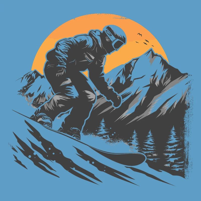 Snowboarder Drawing
