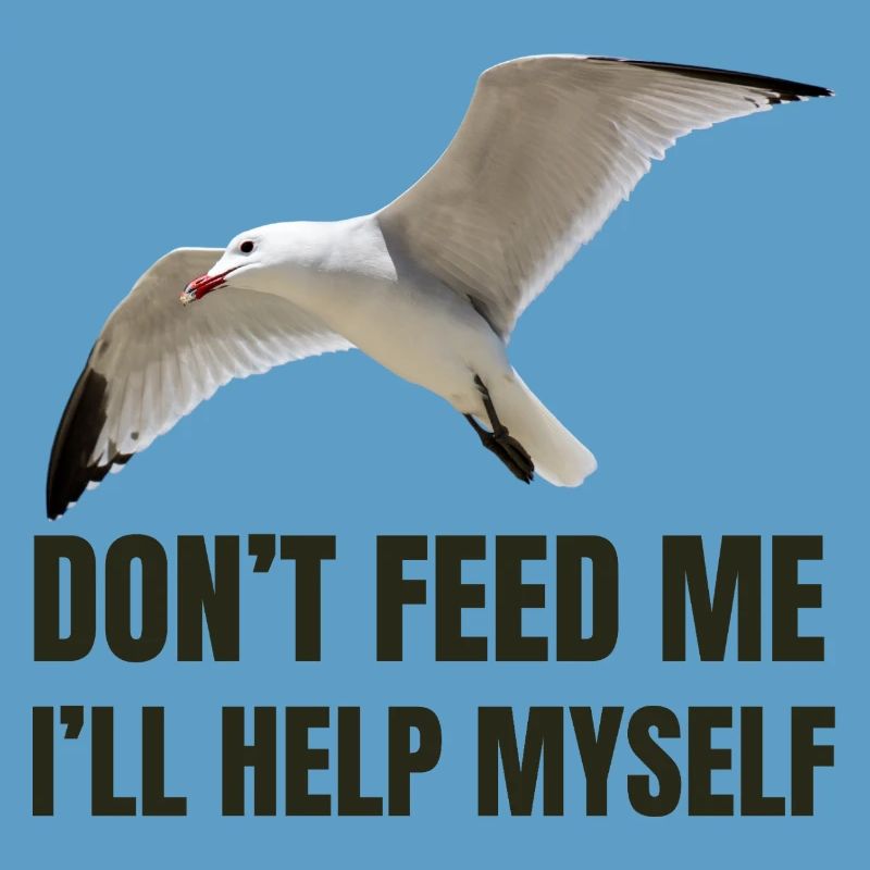 Möwe mit mutigem Statement