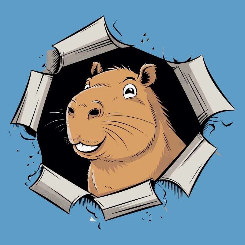 Capybara Comic – friedlicher Durchbruch