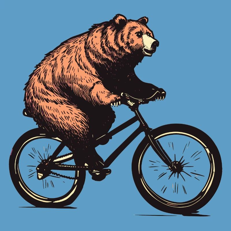 Wild Bear on Bicycle Design