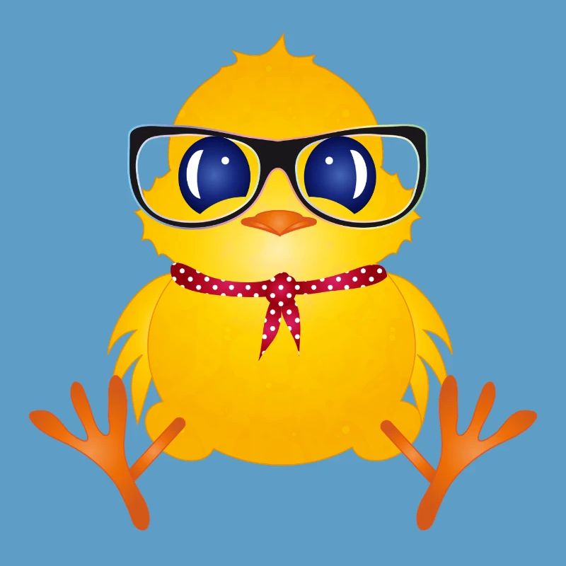 Cute chick with nerd glasses