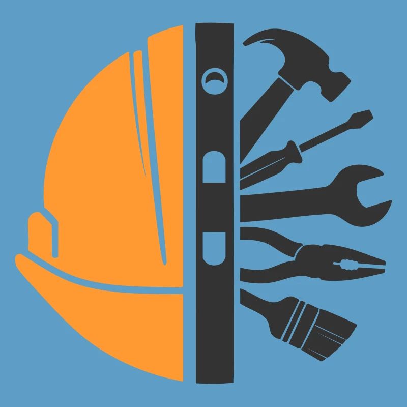 Construction Helmet & Tools – Craftsman Logo