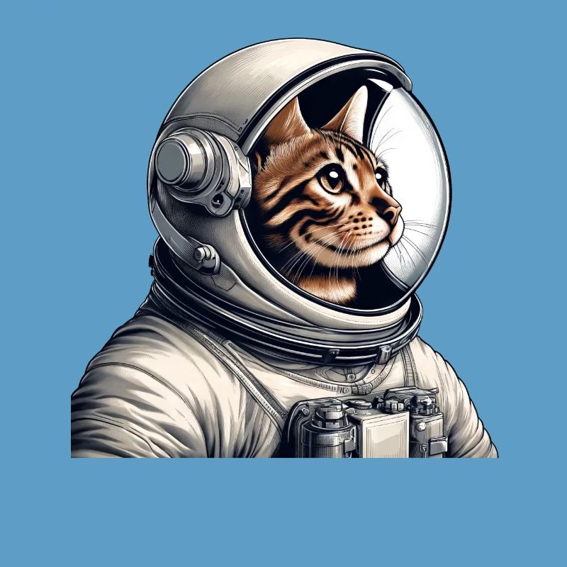 Aventure spatiale d’astronaute de chat du Bengale