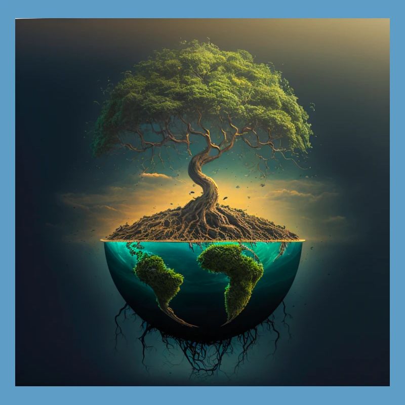 World Tree: Tree over half a sphere