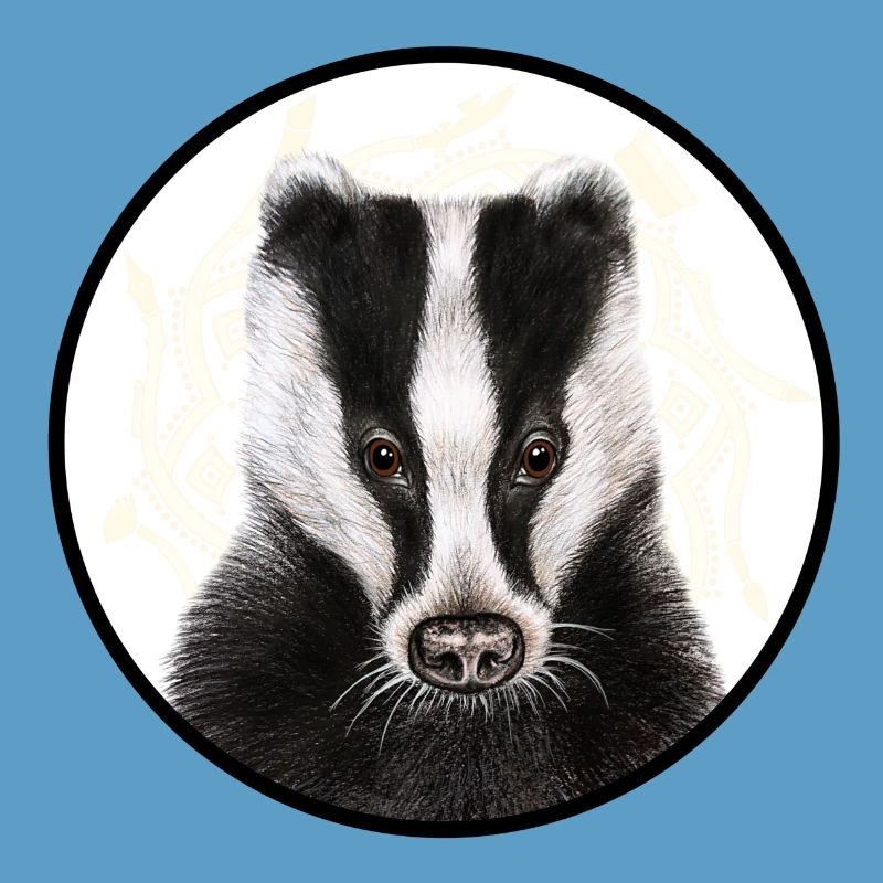 Badger with logo