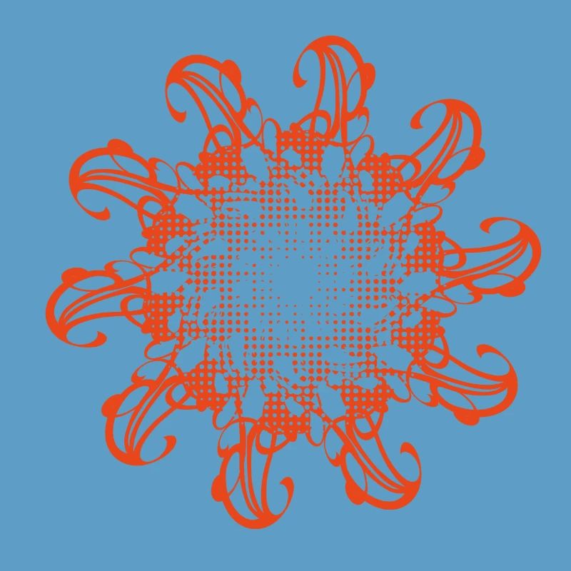 Random patterns rotated and dotted