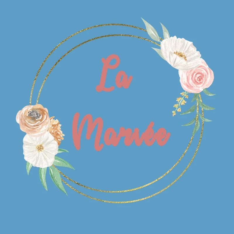 La Mariée - frame or et fleurs